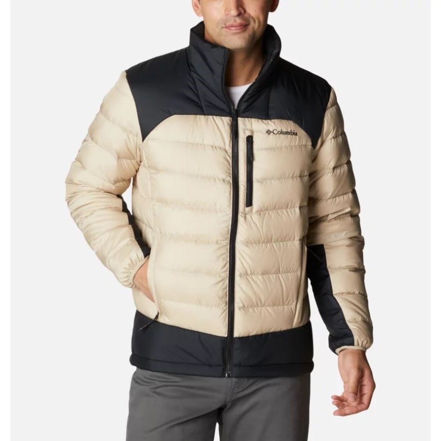 Men's Autumn Park Down Jacket Columbia Sale Ancient Fossil/Black