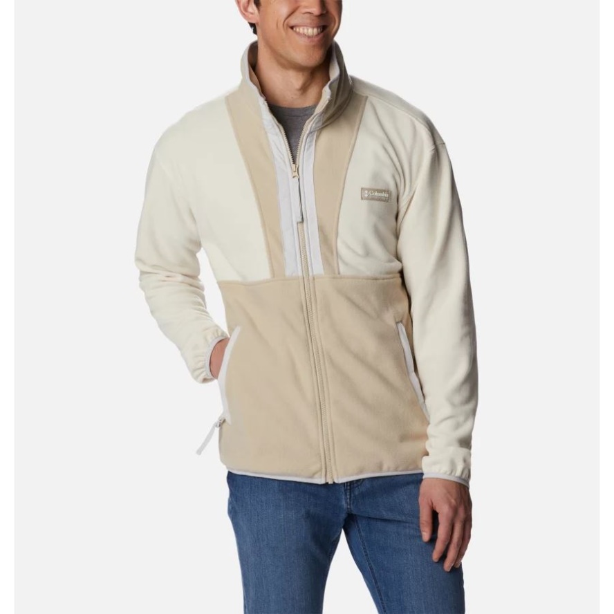 Men's Back Bowl Fleece Lightweight Chalk/Ancient Fossil/Nimbus Grey Columbia Sale
