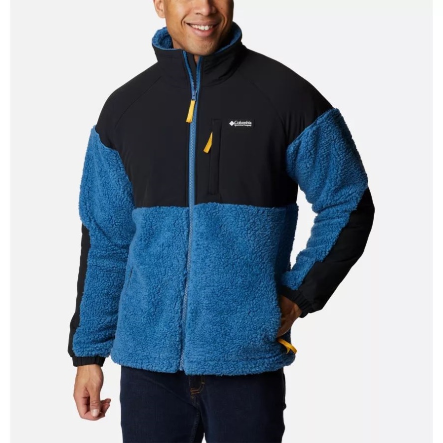 Men's Ballistic Ridge Full Zip Fleece Columbia Sale Impulse Blue/Black