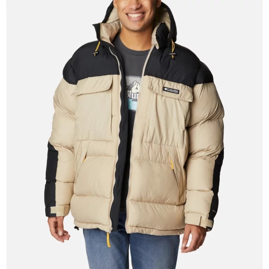 Men's Ballistic Ridge Oversized Puffer Ancient Fossil/Black Columbia Sale