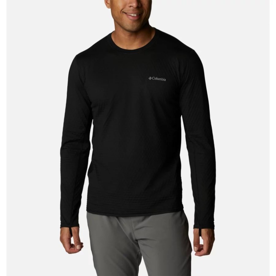 Men's Bliss Ascent Long Sleeve Shirt Black Columbia Sale