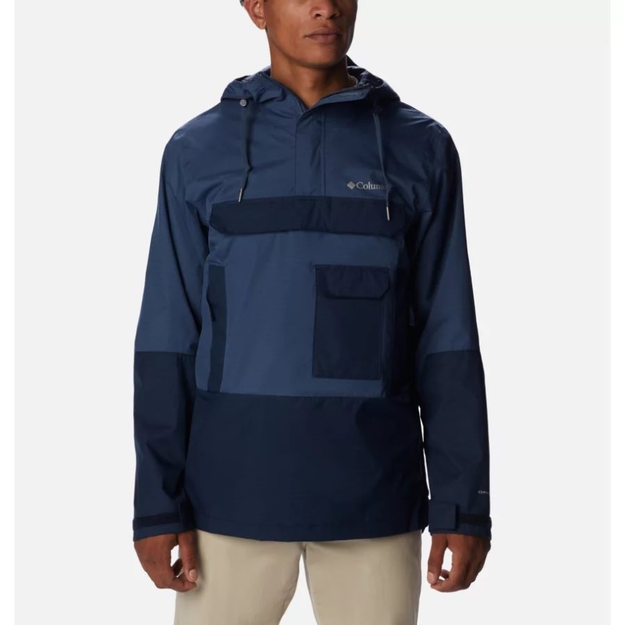 Men's Buckhollow Anorak Columbia Sale Dark Mountain/Collegiate Navy