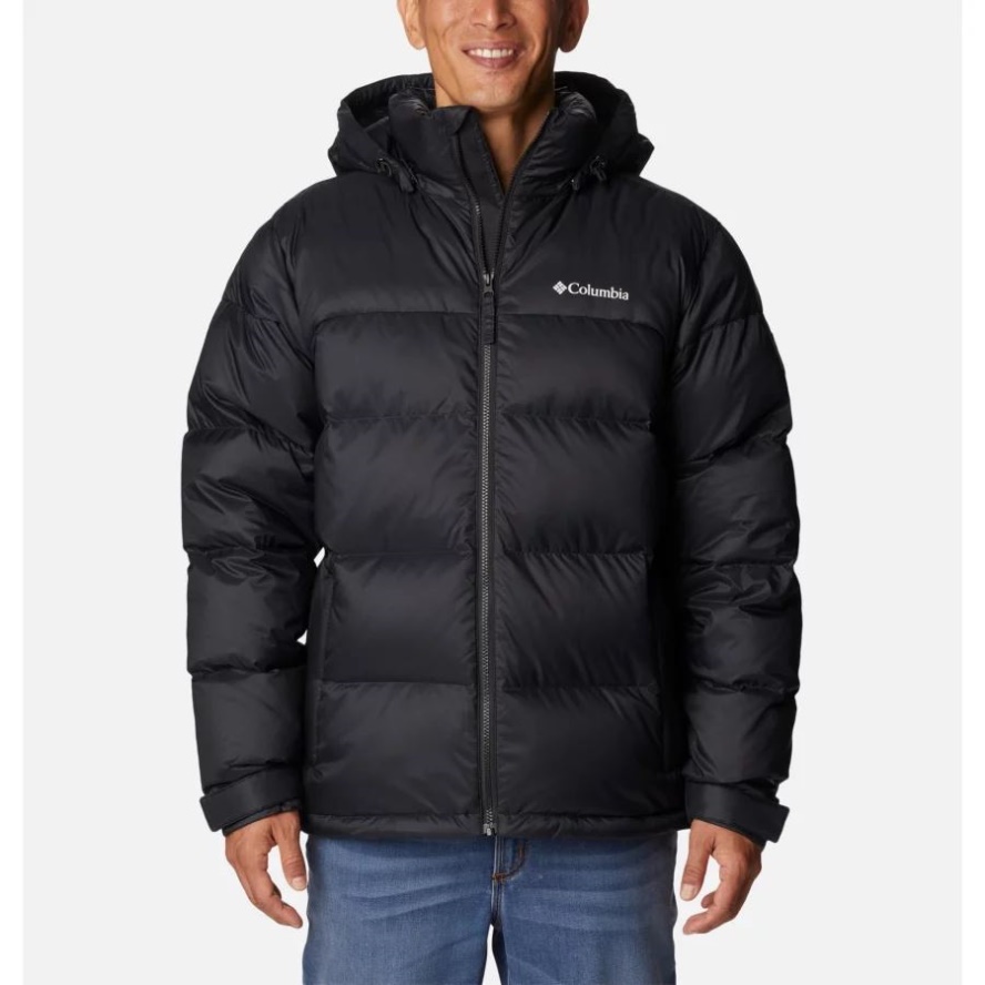 Men's Bulo Point II Hooded Down Puffer Jacket Columbia Sale Black