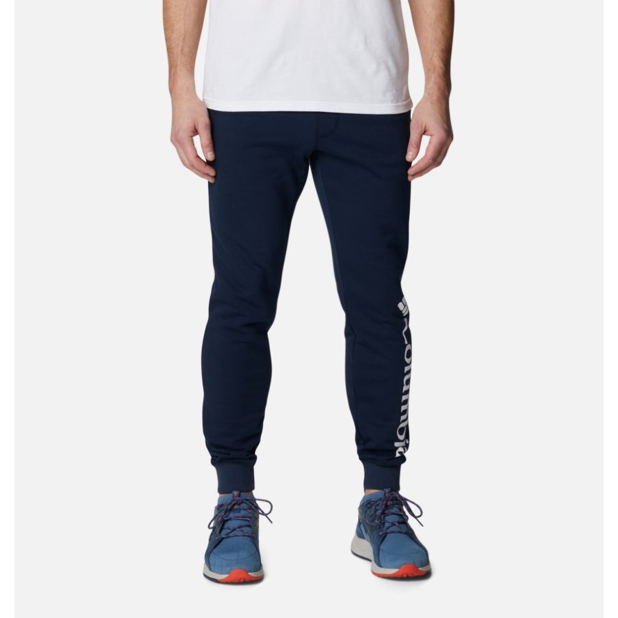 Men's CSC Logo Fleece Jogger II Columbia Sale Brand Collegiate Navy/White