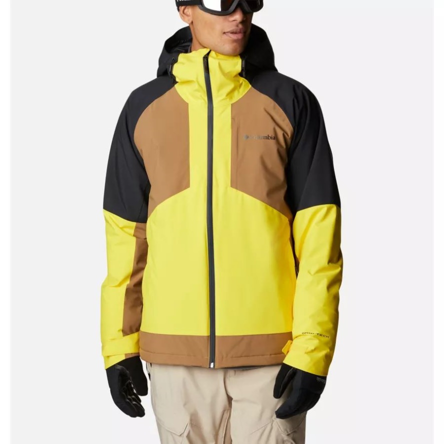 Men's Centerport II Waterproof Ski Jacket Laser Lemon/Delta/Black Columbia Sale
