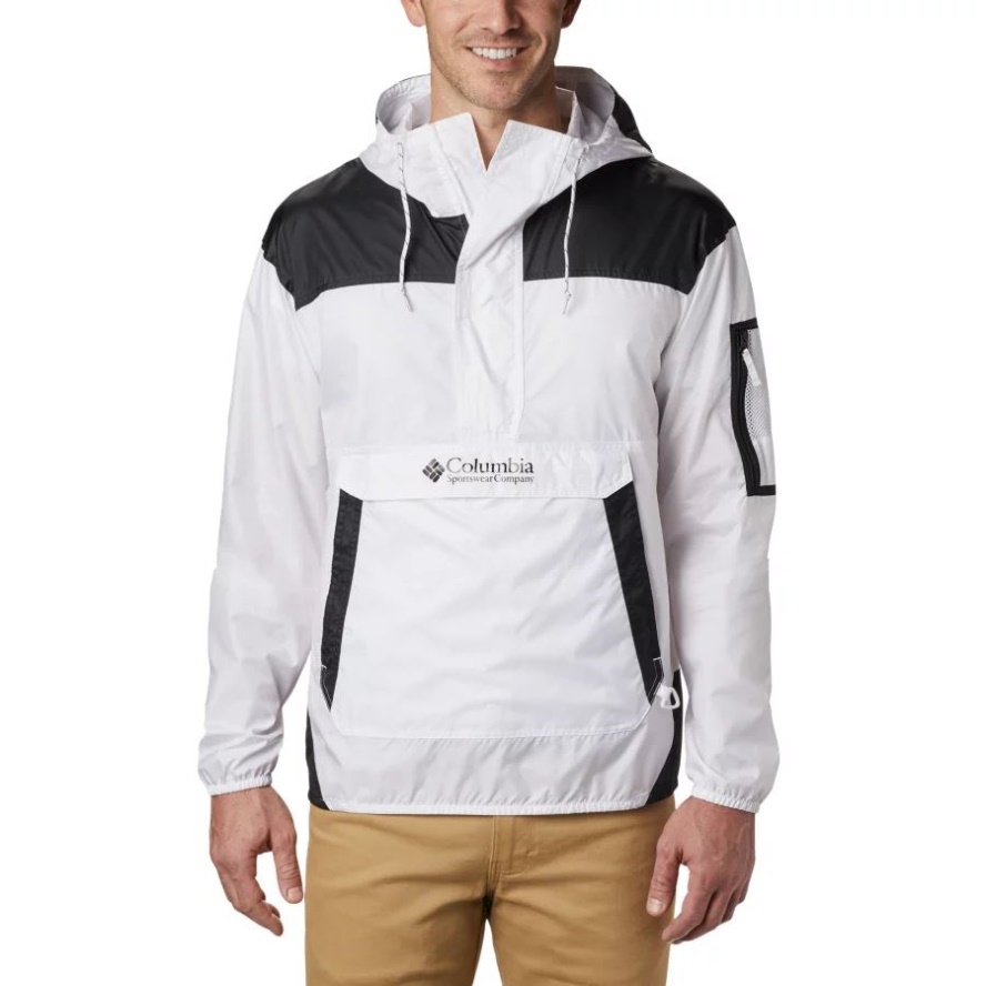 Men's Challenger Windbreaker Columbia Sale White/Black