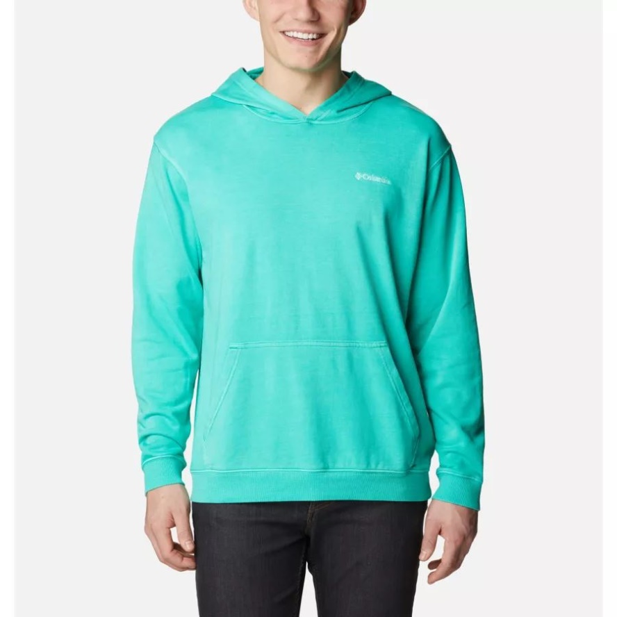 Men's Columbia Sale Lodge French Terry Novelty Hoodie Electric Turquoise Columbia Sale
