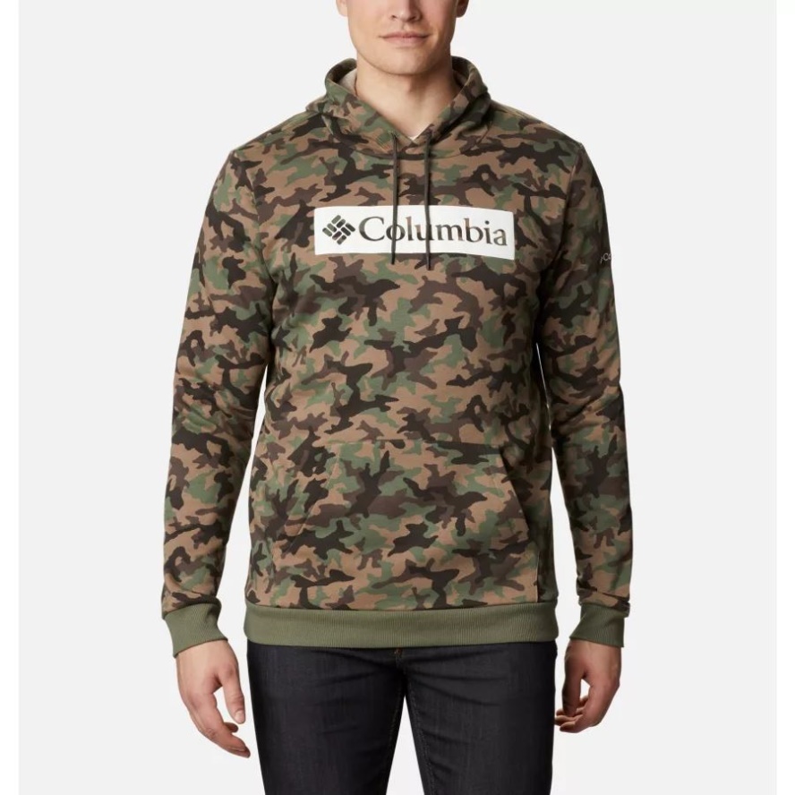 Men's Columbia Sale Logo Printed Hoodie Cypress Camo Columbia Sale