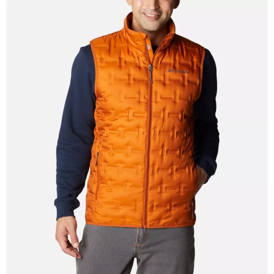 Men's Delta Ridge Down Vest Warm Copper Columbia Sale