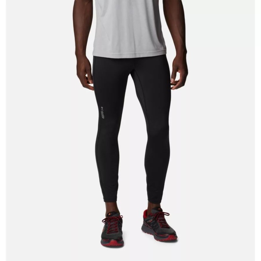 Men's Endless Trail Running Tights Columbia Sale Black