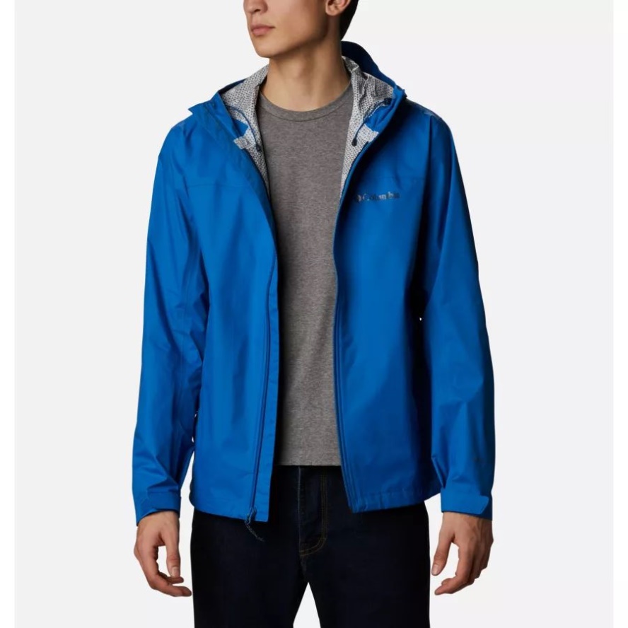 Men's EvaPOURation Rain Jacket Columbia Sale Bright Indigo