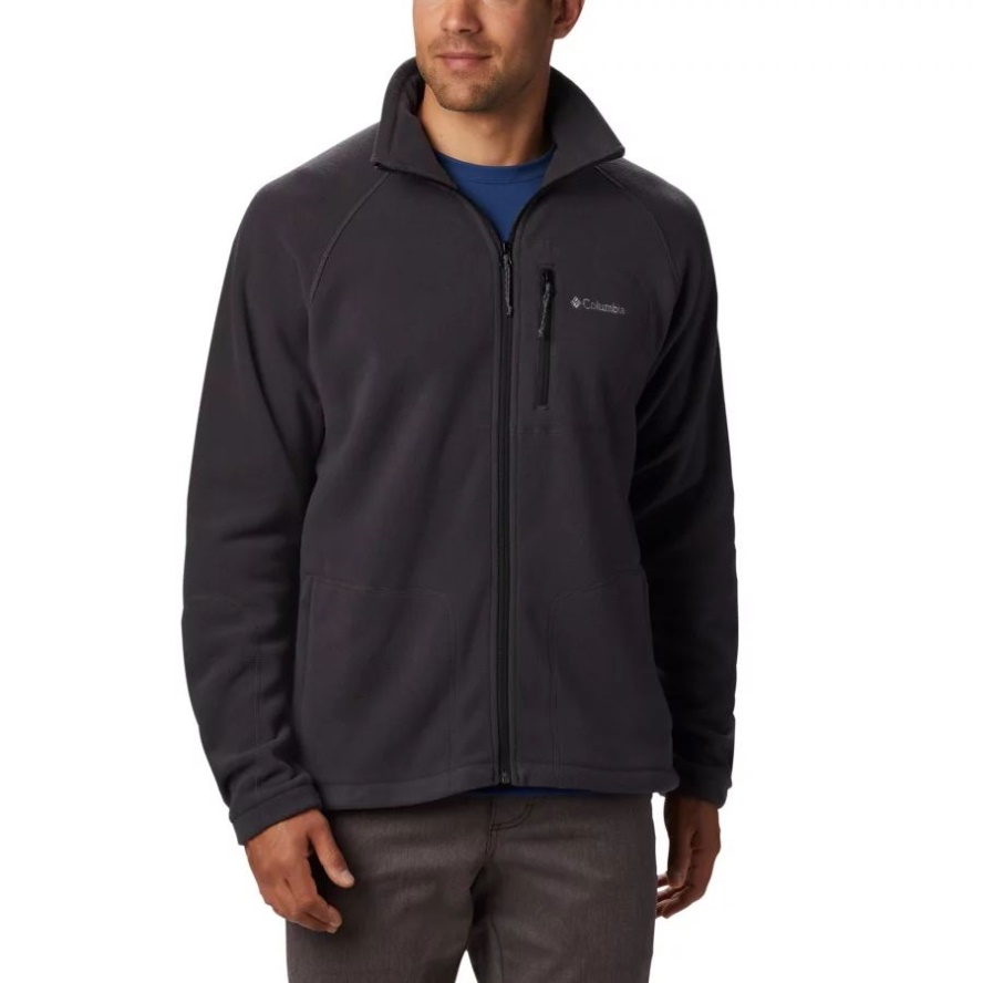Men's Fast Trek II Fleece Jacket Columbia Sale Shark/Black