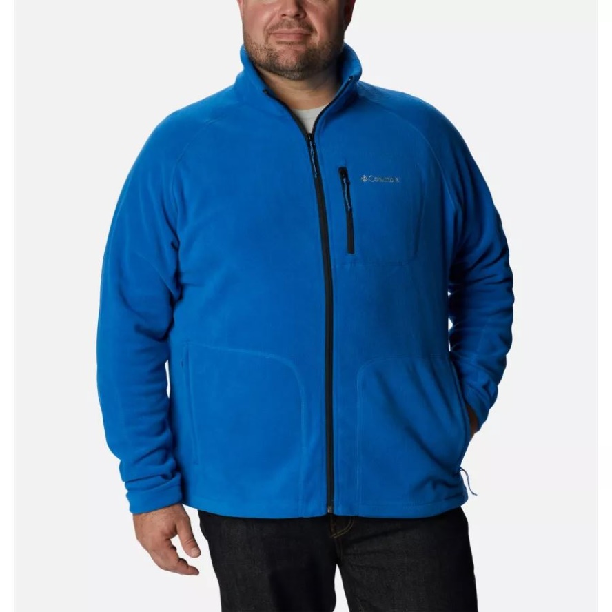 Men's Fast Trek II Full Zip Fleece Big Bright Indigo Columbia Sale