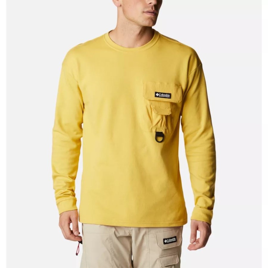 Men's Field Creek Double Knit Long Sleeve Shirt Columbia Sale Golden Nugget