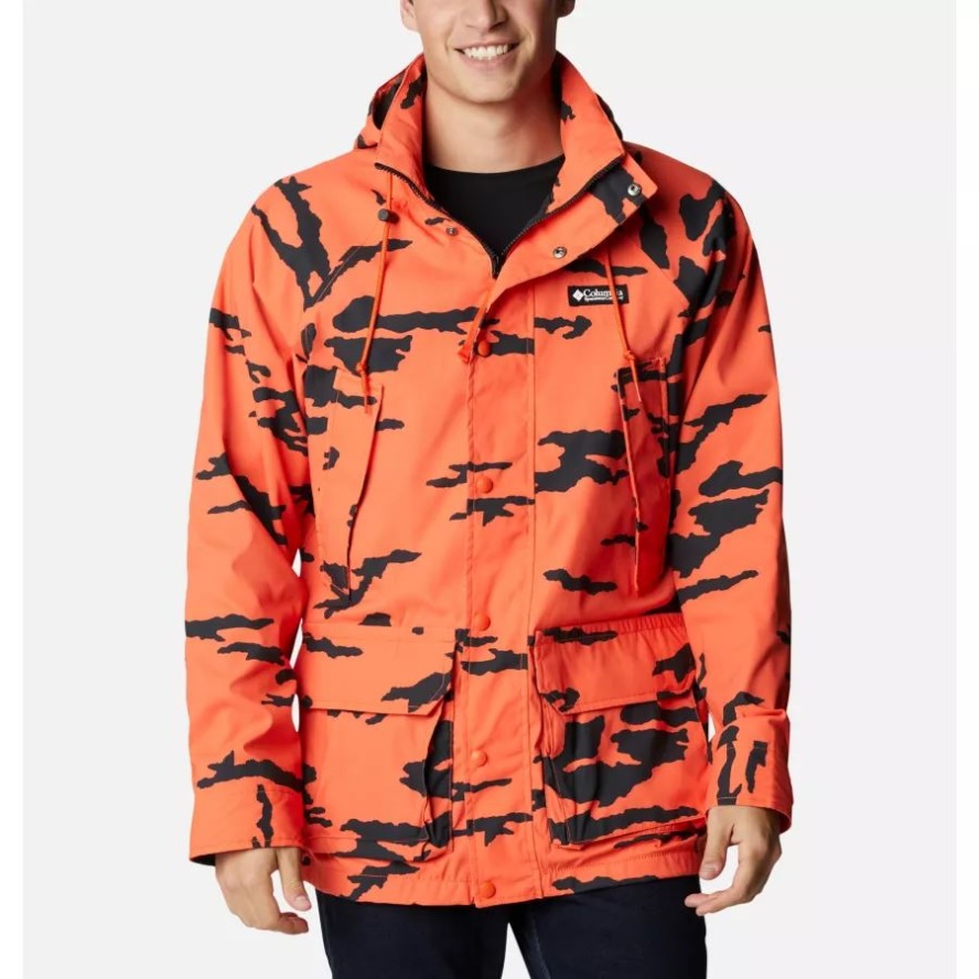 Men's Field ROC Decoy 1986 Jacket Columbia Sale Red Quartz ROC Fields Camo Print