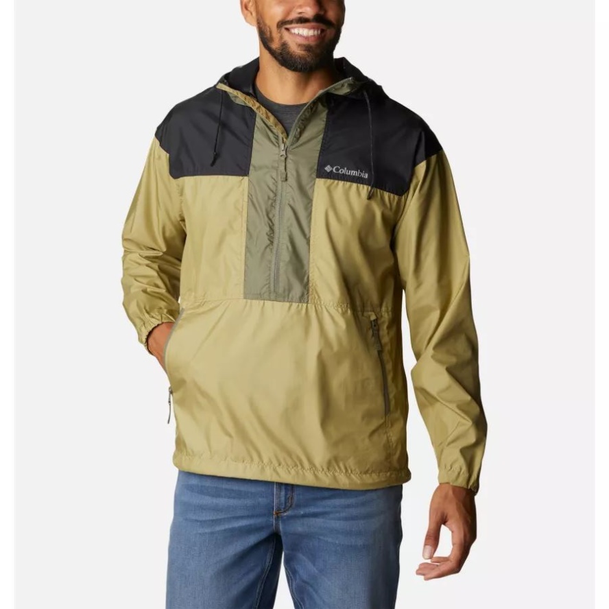 Men's Flash Challenger Anorak Jacket Columbia Sale Savory/Black/Stone Green