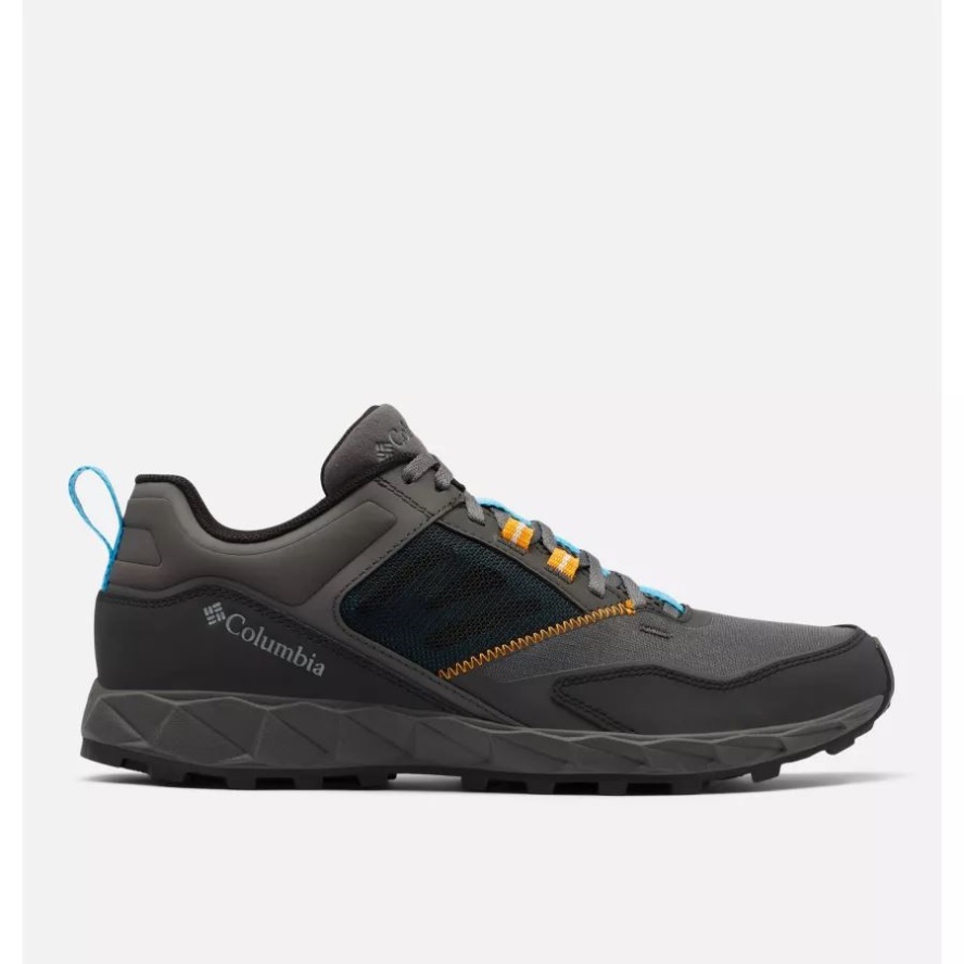 Men's Flow District Shoe Columbia Sale Dark Grey/Cyan Blue