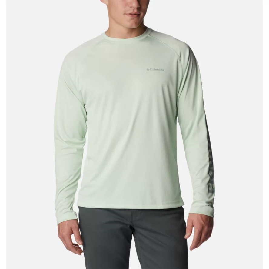 Men's Fork Stream Long Sleeve Shirt Ice Green Columbia Sale