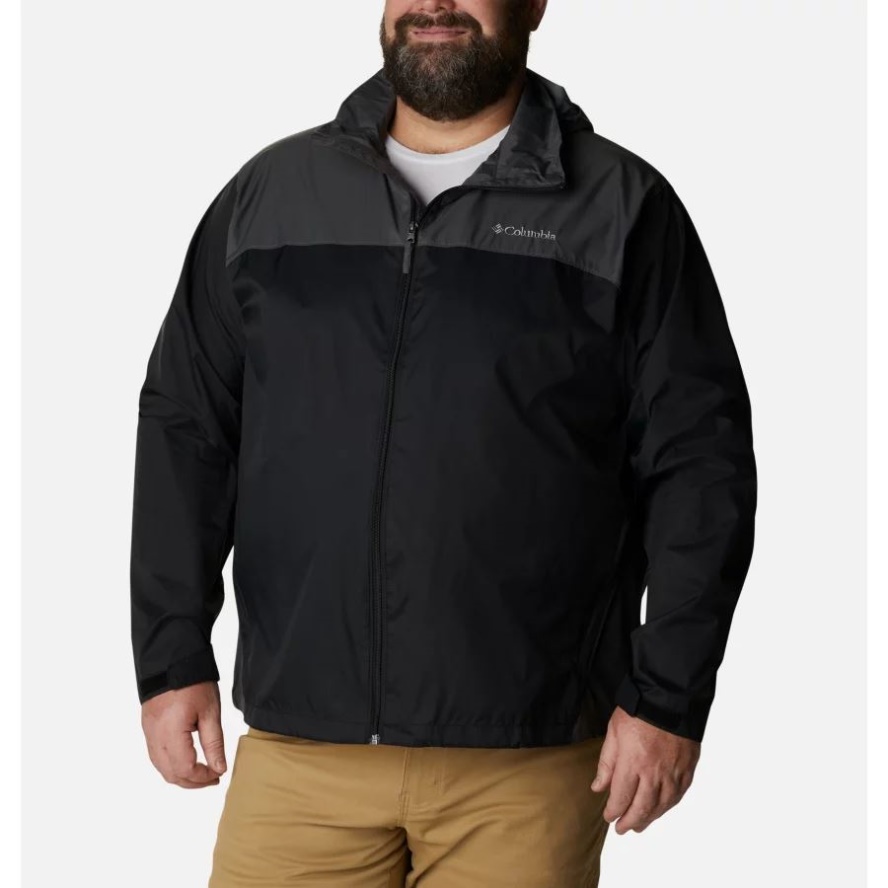 Men's Glennaker Lake Rain Jacket Big Columbia Sale Black/Grill