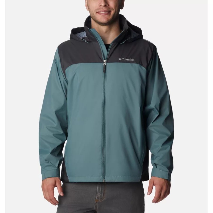 Men's Glennaker Lake Rain Jacket Columbia Sale Metal/Shark
