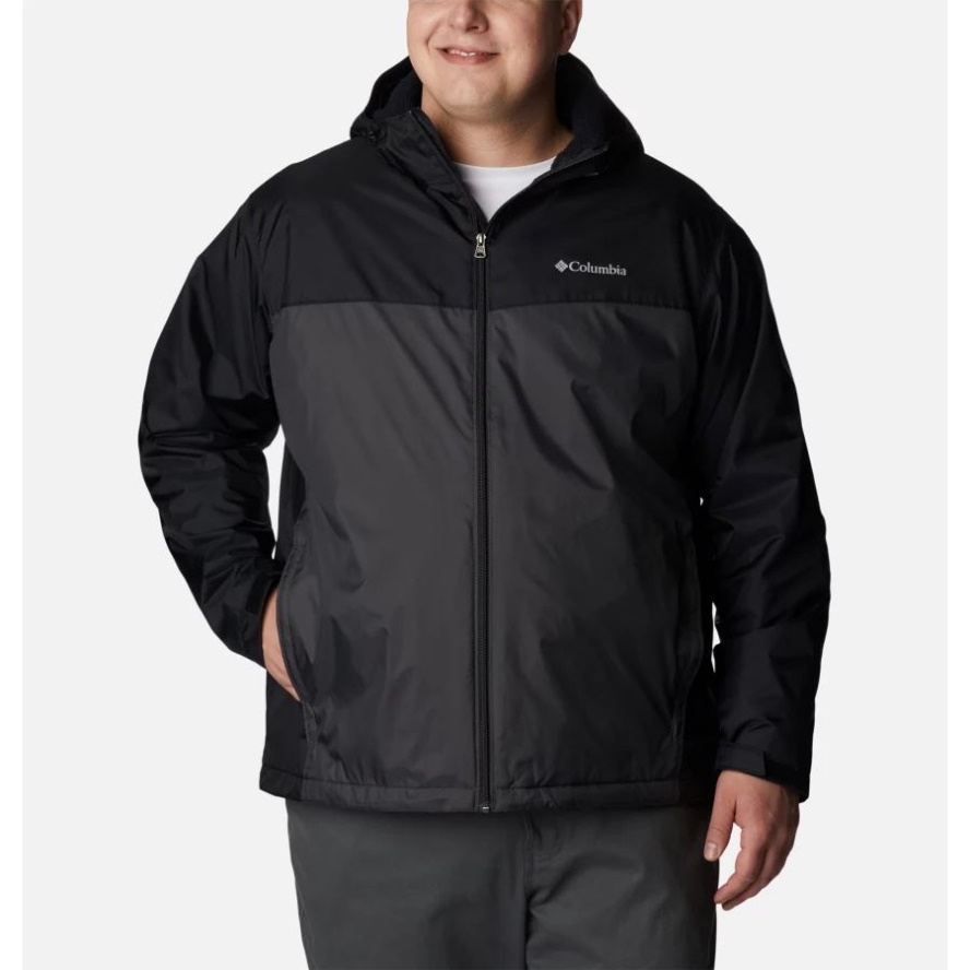 Men's Glennaker Sherpa Lined Jacket Big Columbia Sale Black/Shark