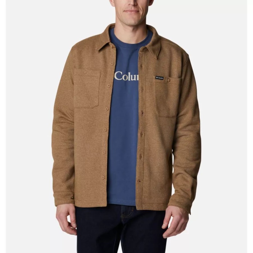 Men's Great Hart Mountain Shirt Jacket Delta Heather/Delta Columbia Sale