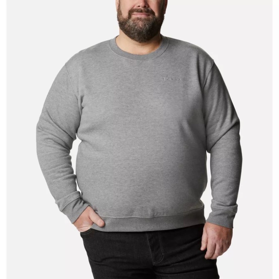 Men's Hart Mountain II Crew Sweatshirt Big Columbia Sale Charcoal Heather