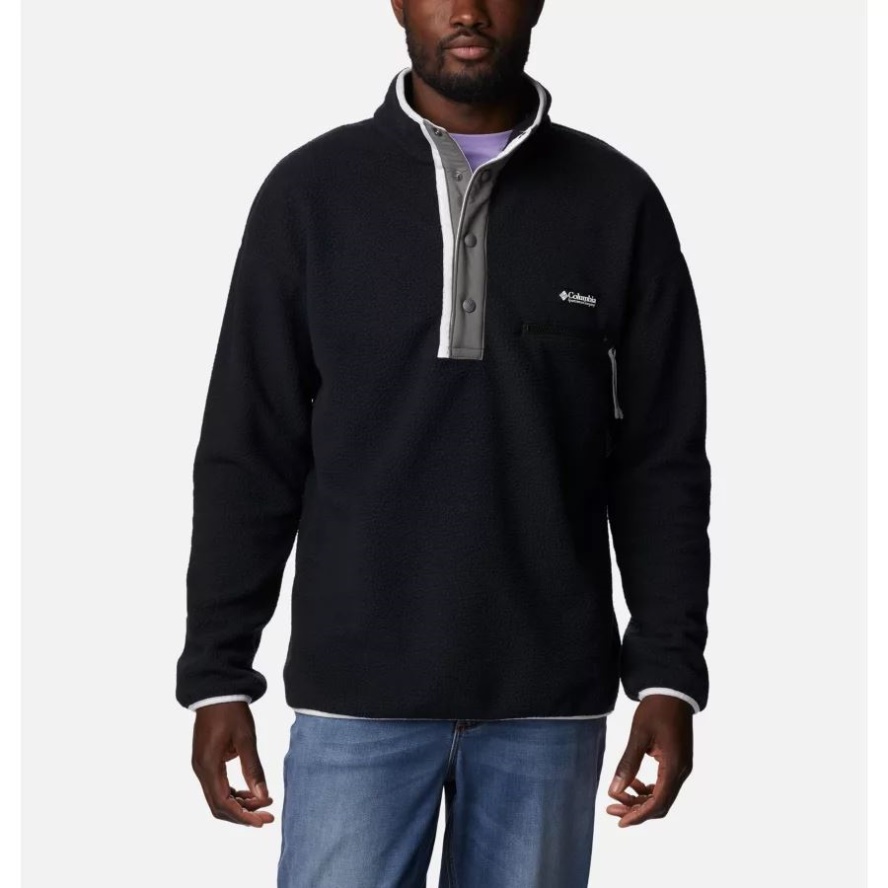 Men's Helvetia Streetwear Fleece Black Columbia Sale