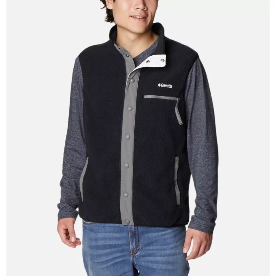 Men's Helvetia Vest Black/City Grey Columbia Sale