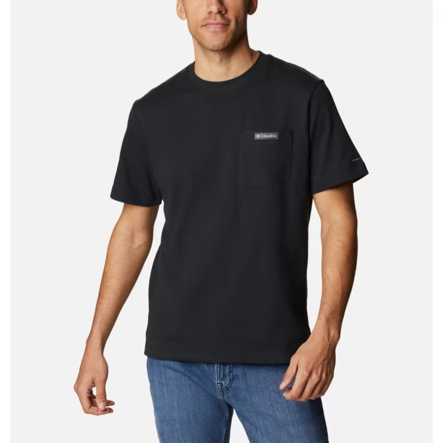 Men's Heritage Park Pocket T-Shirt Black Columbia Sale