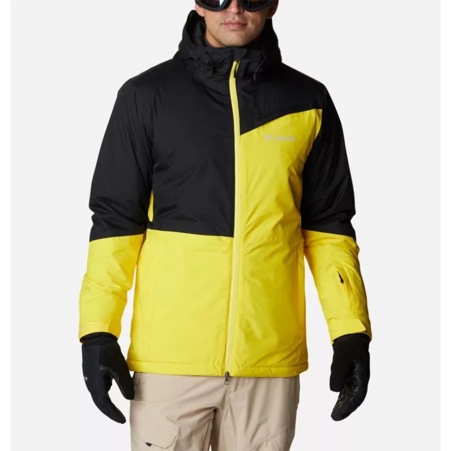 Men's Iceberg Point Waterproof Ski Jacket Laser Lemon/Black Columbia Sale