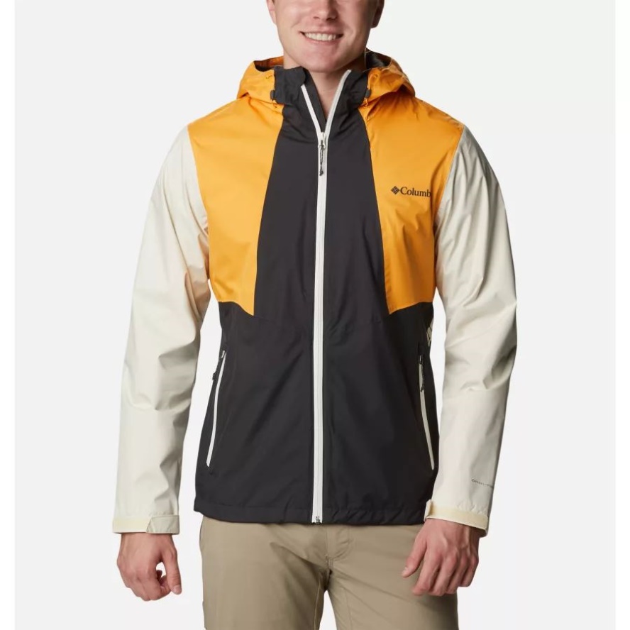 Men's Inner Limits II Waterproof Jacket Shark/Chalk/Mango Columbia Sale