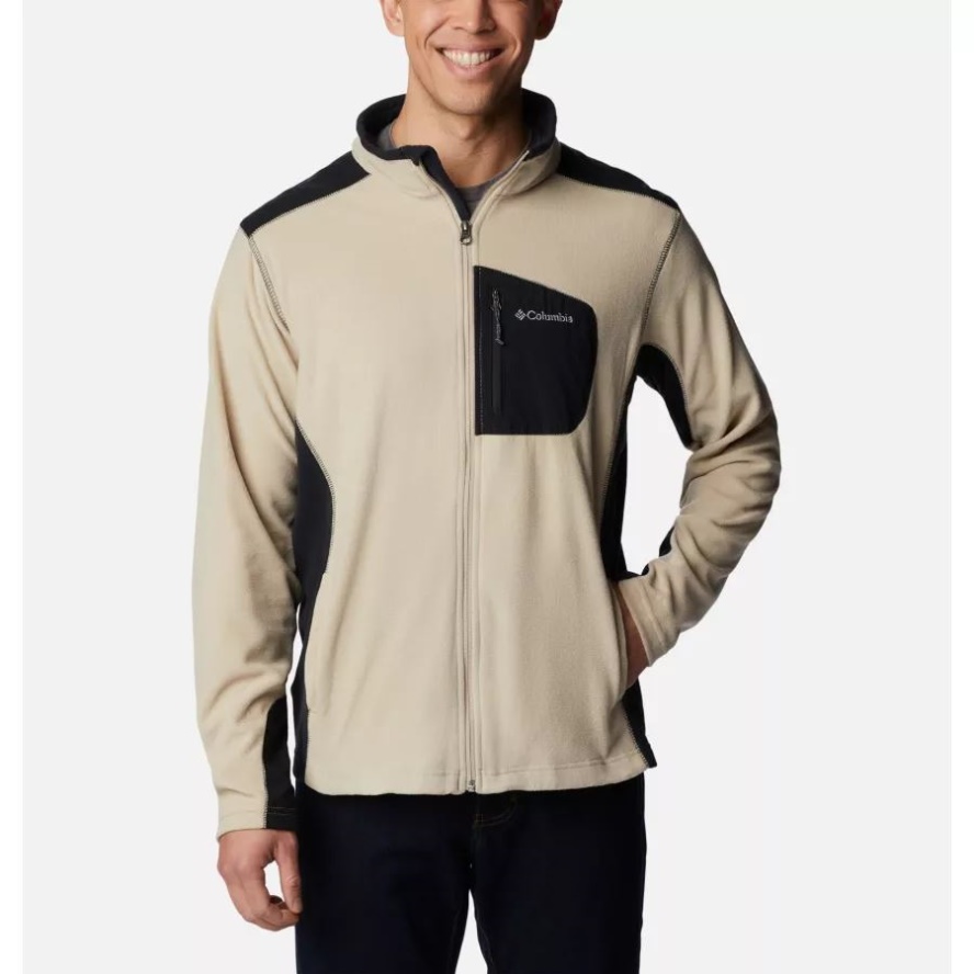 Men's Klamath Range Fleece Jacket Columbia Sale Ancient Fossil/Black