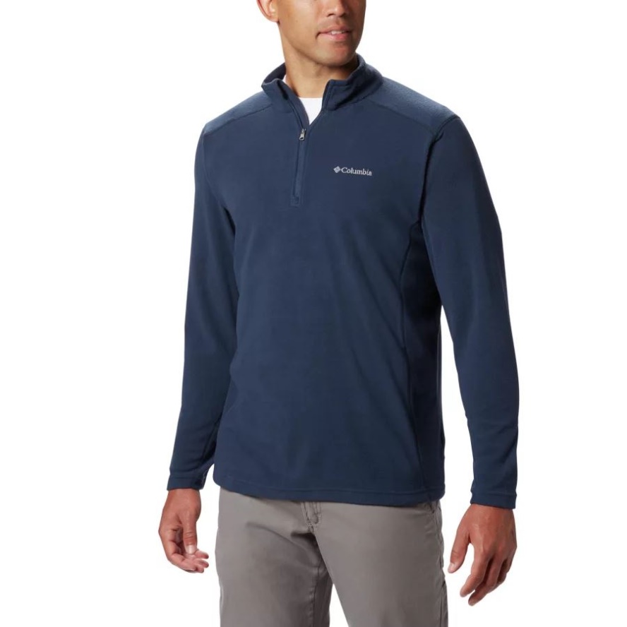 Men's Klamath Range II Half Zip Columbia Sale Collegiate Navy Solid