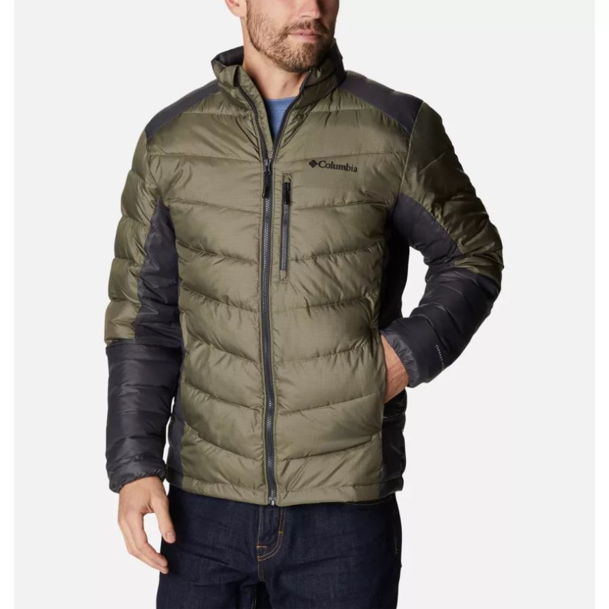 Men's Labyrinth Loop Omni-Heat Infinity Insulated Jacket Columbia Sale Stone Green/Shark