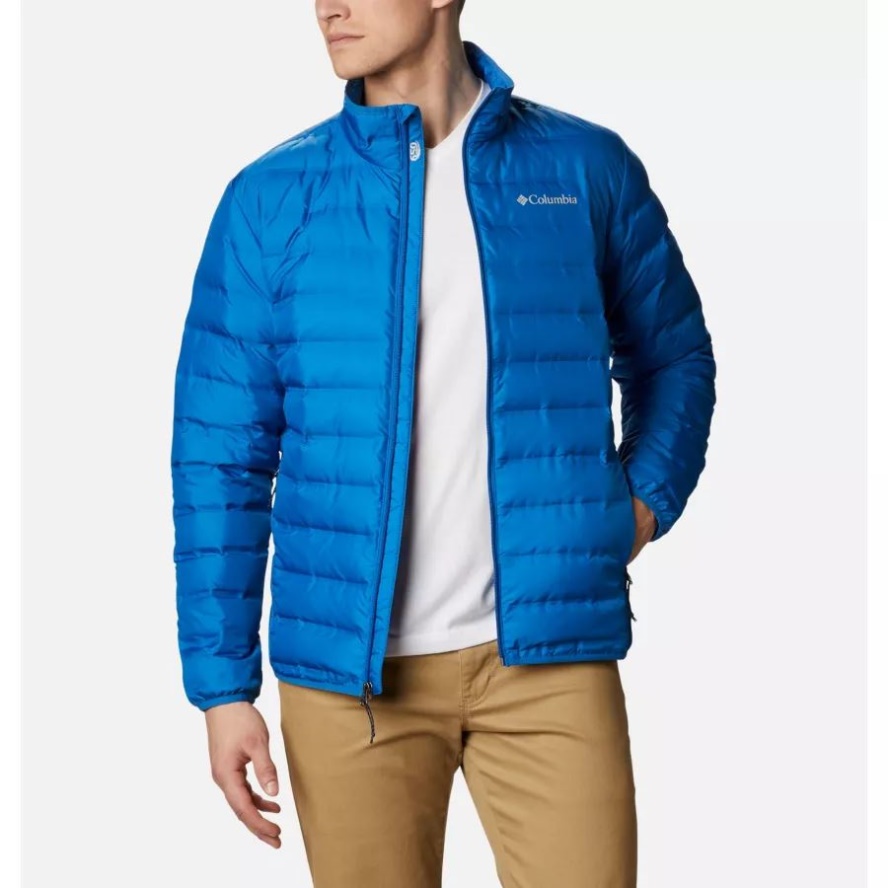 Men's Lake 22 Down Jacket Bright Indigo Columbia Sale