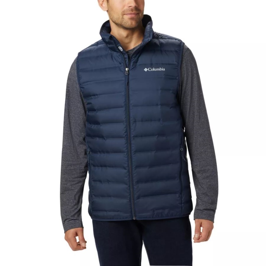 Men's Lake 22 Down Puffer Vest Collegiate Navy Columbia Sale
