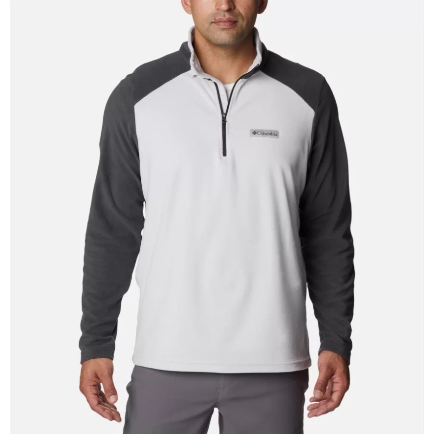 Men's Lake Aloha Half Zip Fleece Nimbus Grey/Shark Columbia Sale