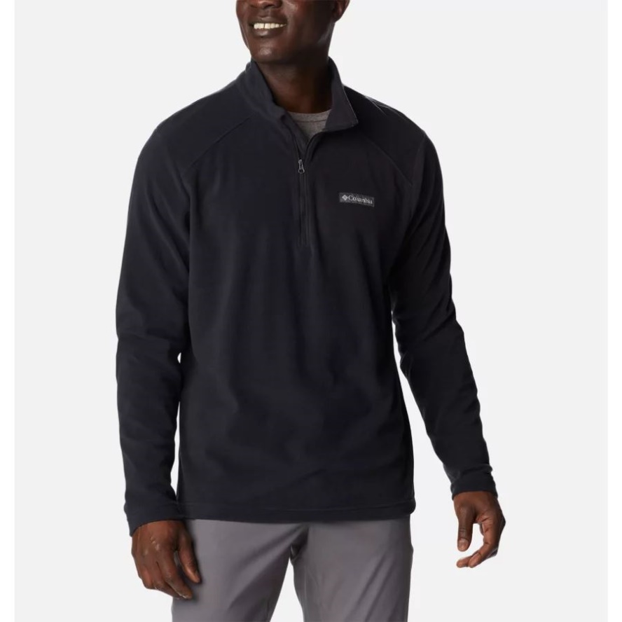 Men's Lake Aloha Half Zip Fleece Pullover Black Columbia Sale