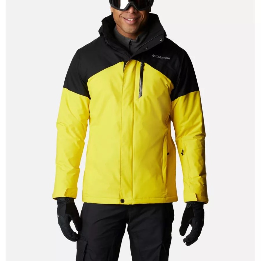 Men's Last Tracks Ski Jacket Laser Lemon/Black Columbia Sale