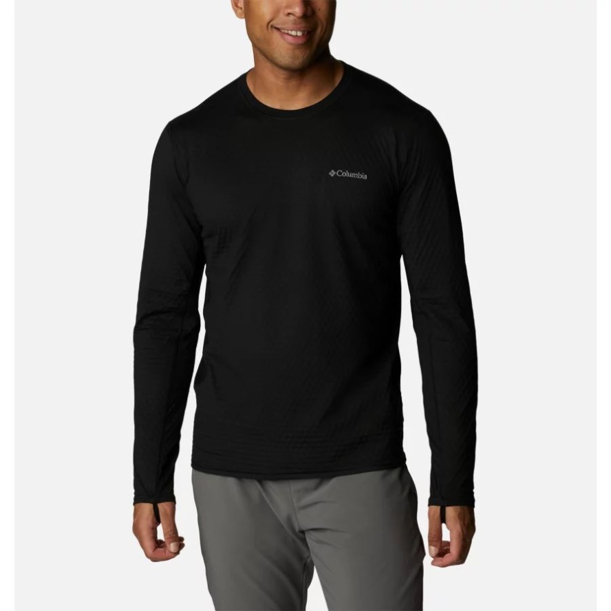 Men's M Bliss Ascent Long Sleeve Technical T-Shirt Black Columbia Sale