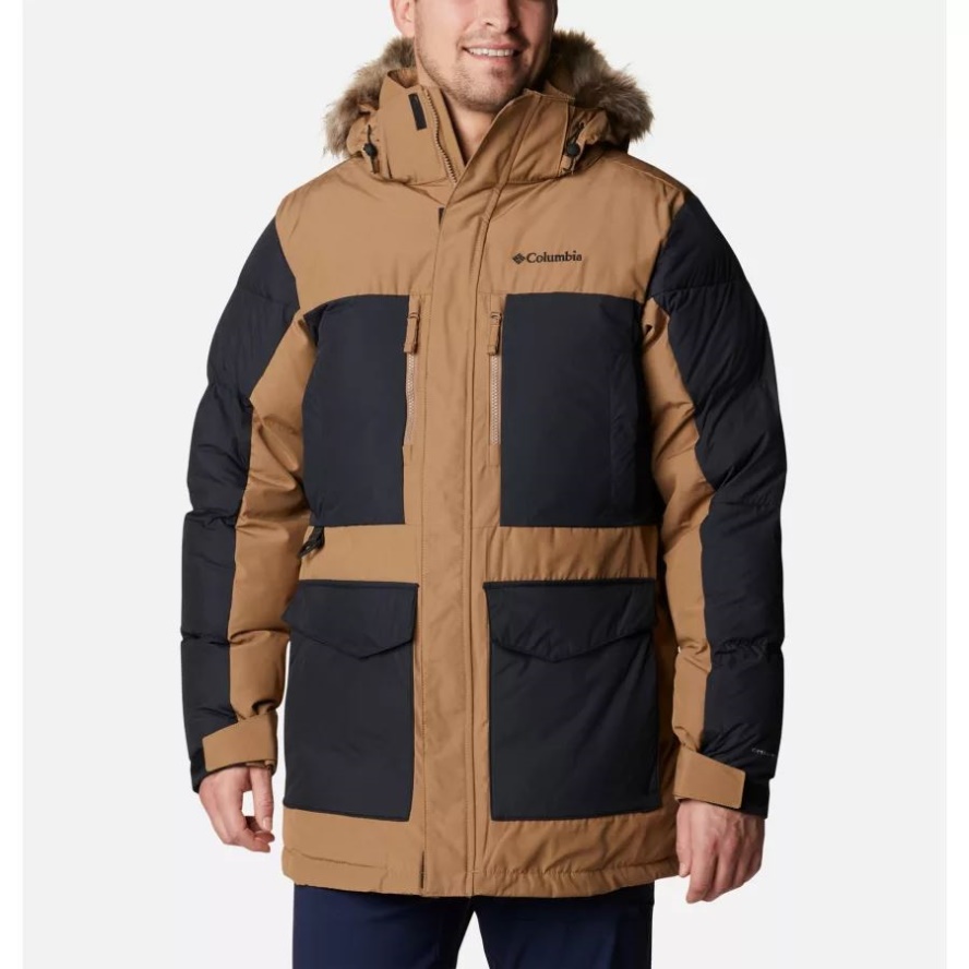 Men's Marquam Peak Fusion Insulated Parka Delta/Black Columbia Sale