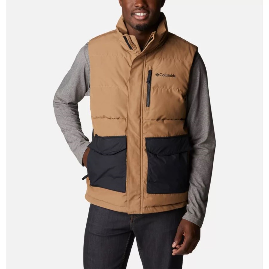 Men's Marquam Peak Fusion Insulated Vest Delta/Black Columbia Sale