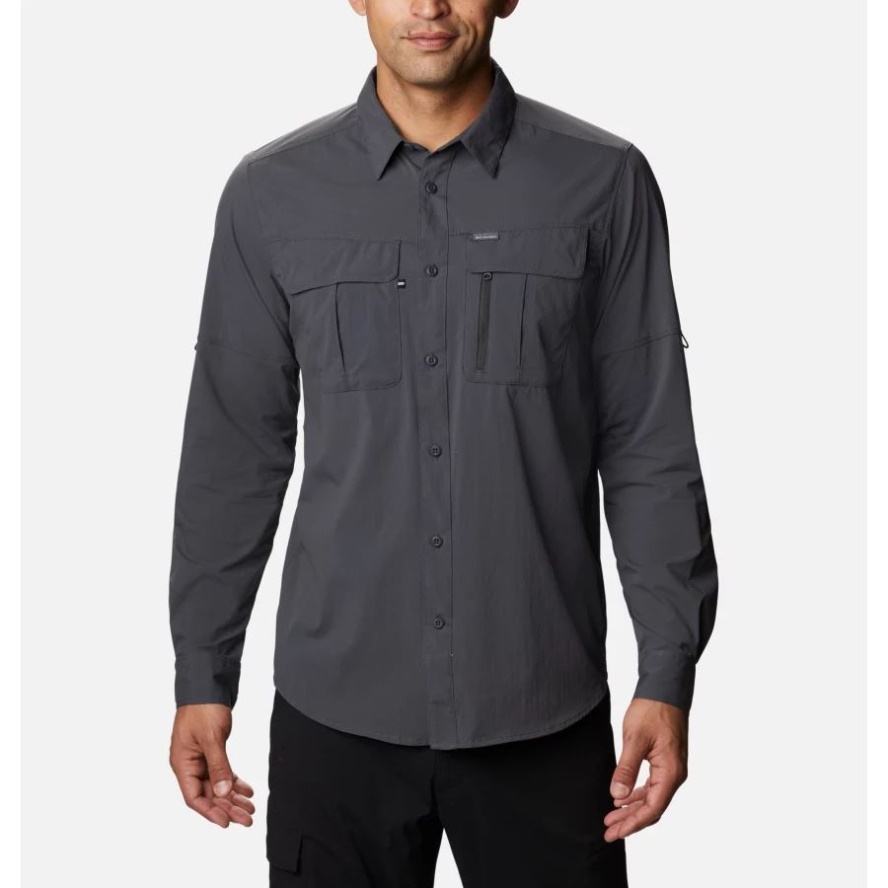 Men's Newton Ridge Long Sleeve Shirt Columbia Sale Shark