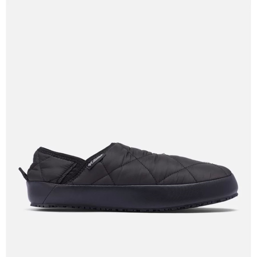 Men's Omni-Heat Lazy Bend Moc Slipper Black/White Columbia Sale