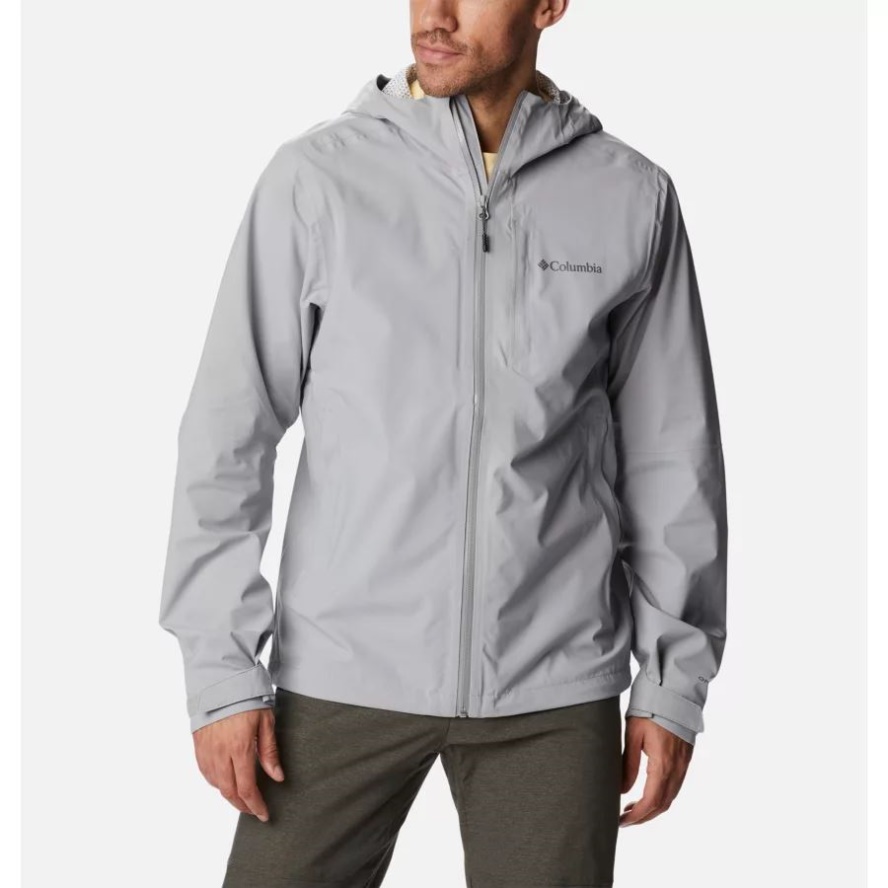 Men's Omni-Tech Ampli-Dry Shell Jacket Columbia Sale Grey Columbia Sale