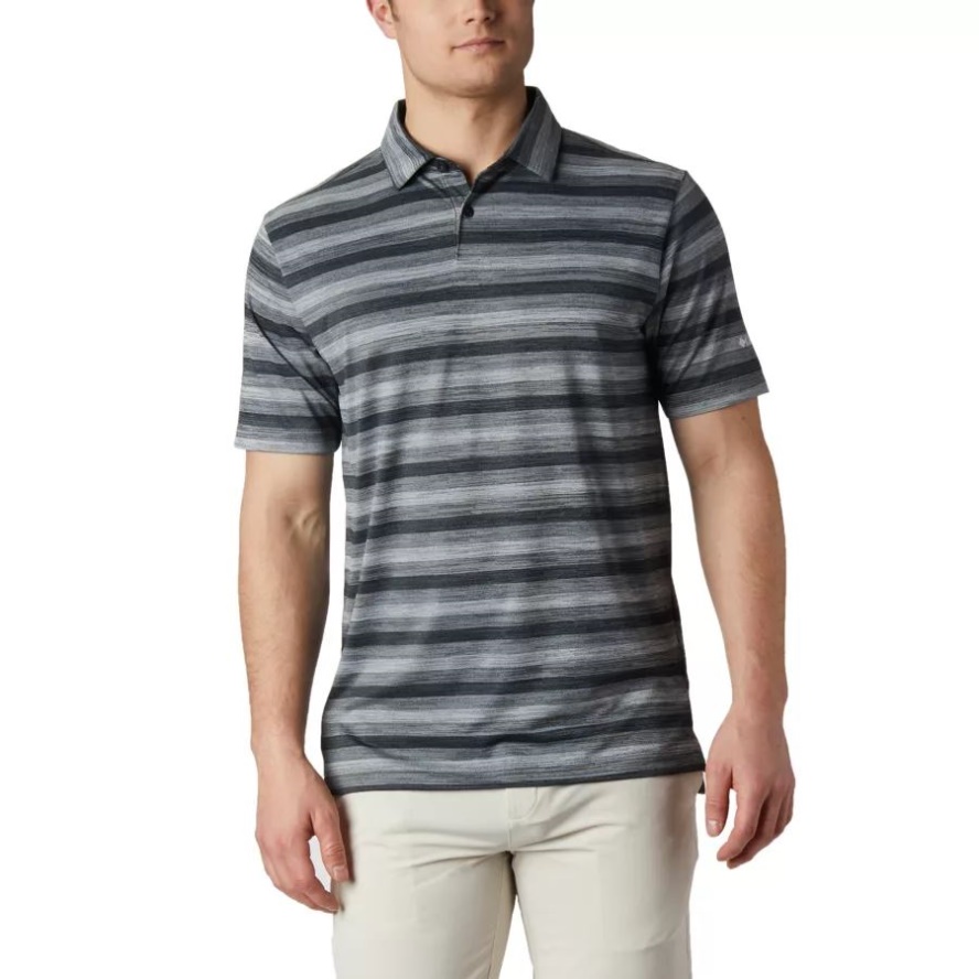 Men's Omni-Wick Chatter Polo Black Columbia Sale