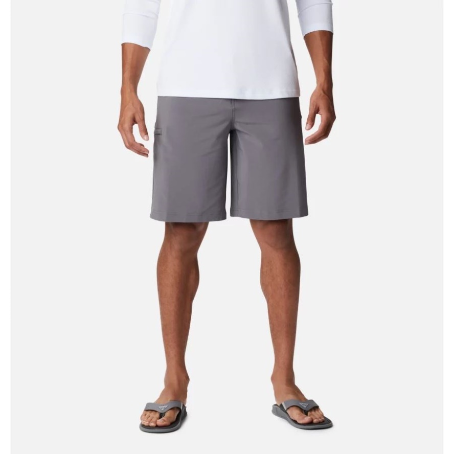 Men's PFG Grander Marlin II Offshore Shorts Columbia Sale City Grey