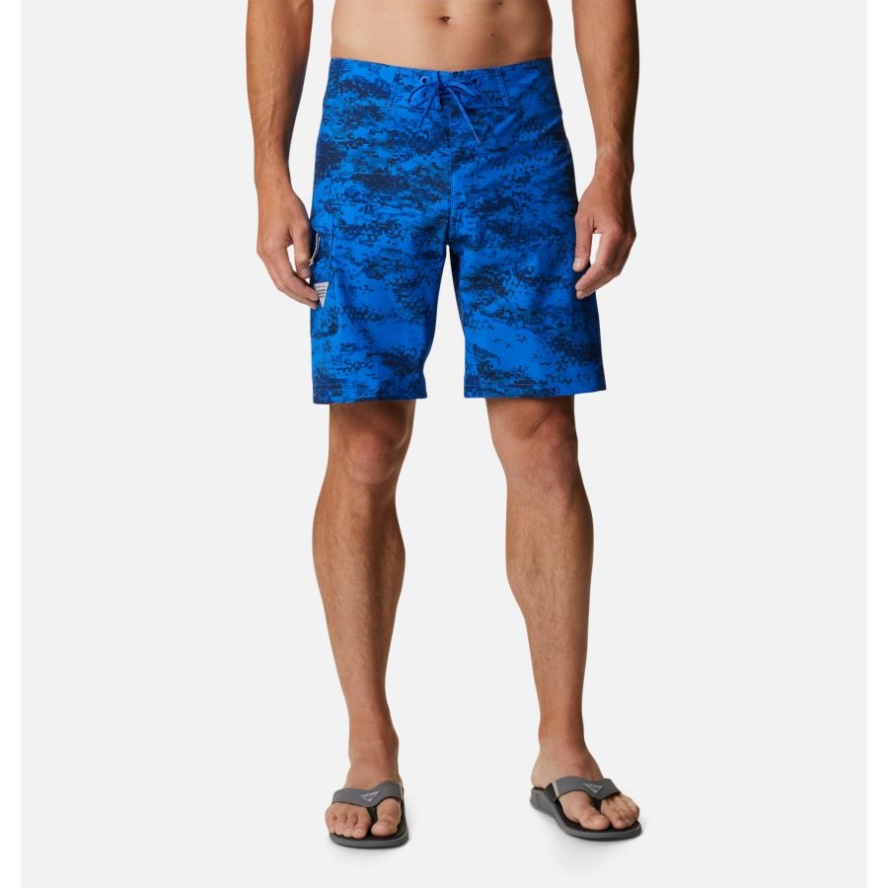 Men's PFG Offshore II Board Shorts Blue Macaw PFG Camo Columbia Sale
