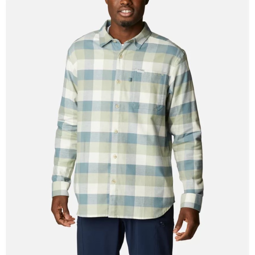 Men's PFG Slack Tide Flannel Long Sleeve Shirt Columbia Sale Safari Multi Check